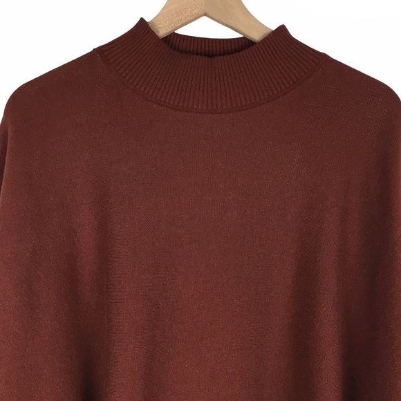 CHICWISH Sweater Lie in Caramel Fields Knit Cape Striped Cozy Blogger Favorite - Picture 3 of 13